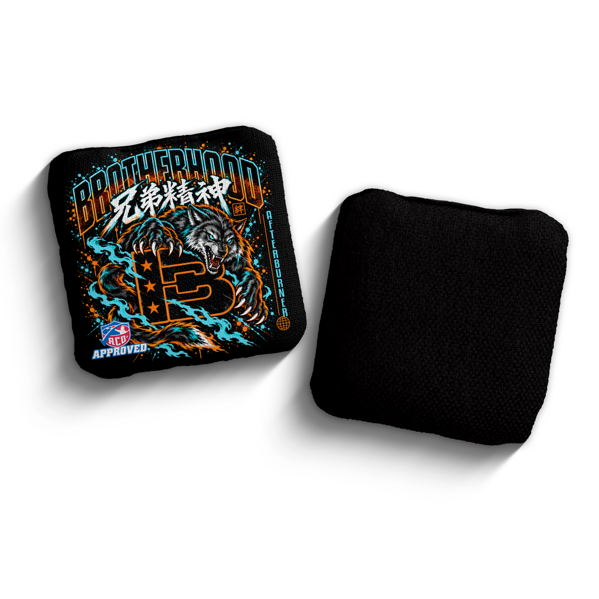 Brotherhood Cornhole Afterburner Different Breed ACO Stamped cornhole bags