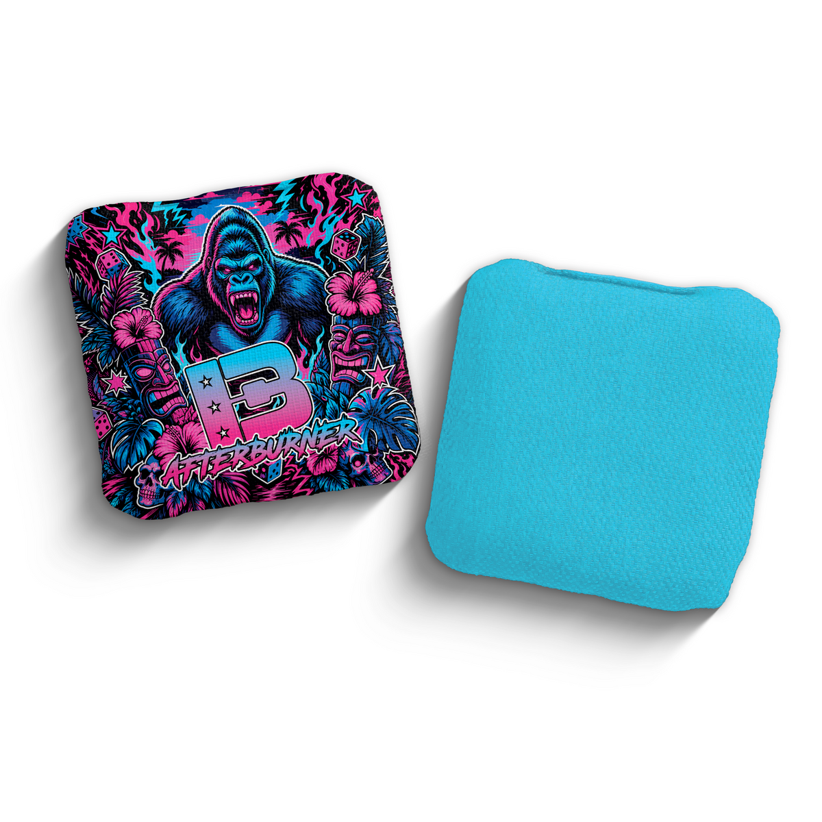 2027 Brotherhood Cornhole Afterburner Tiki Takeover Edition ACO Stamped Cornhole Bags - Jungle Vice