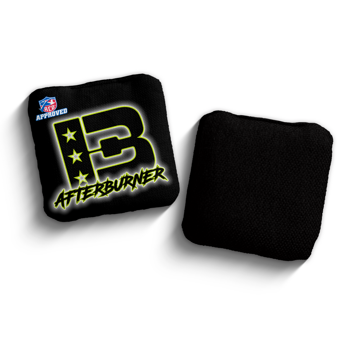 Afterburner Outline BLK-LIM ACO Stamped cornhole bags