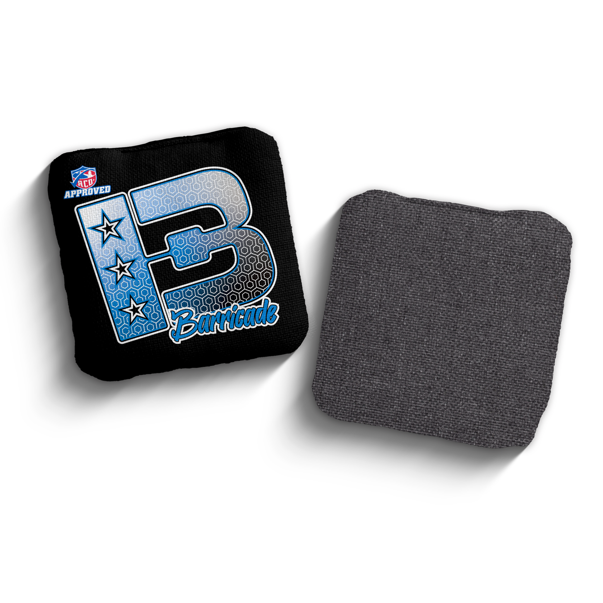 2027 Brotherhood Cornhole Barricade Hexagon Edition ACO Stamped Cornhole Bags - Blue