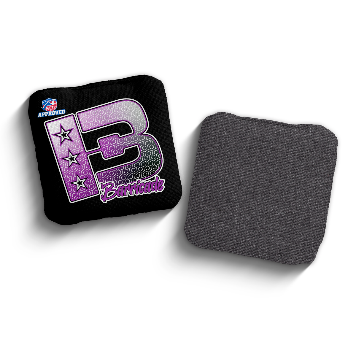 2027 Brotherhood Cornhole Barricade Hexagon Edition ACO Stamped Cornhole Bags - Purple