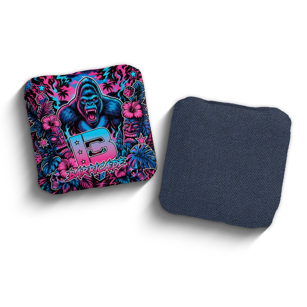 2027 Brotherhood Cornhole Barricade Tiki Takeover Edition ACO Stamped Cornhole Bags - Jungle Vice
