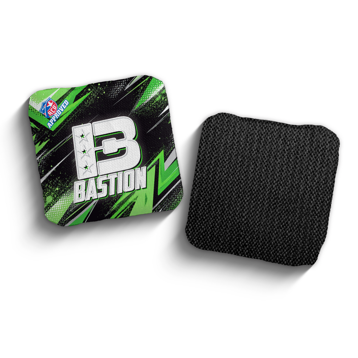 Bastion Go Go Green ACO Stamped cornhole bags