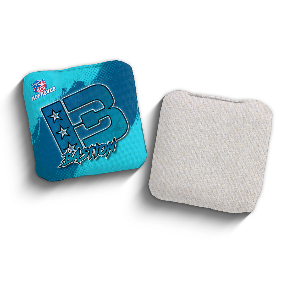 Bastion Grunge Gradient BLU-BLU ACO Stamped cornhole bags