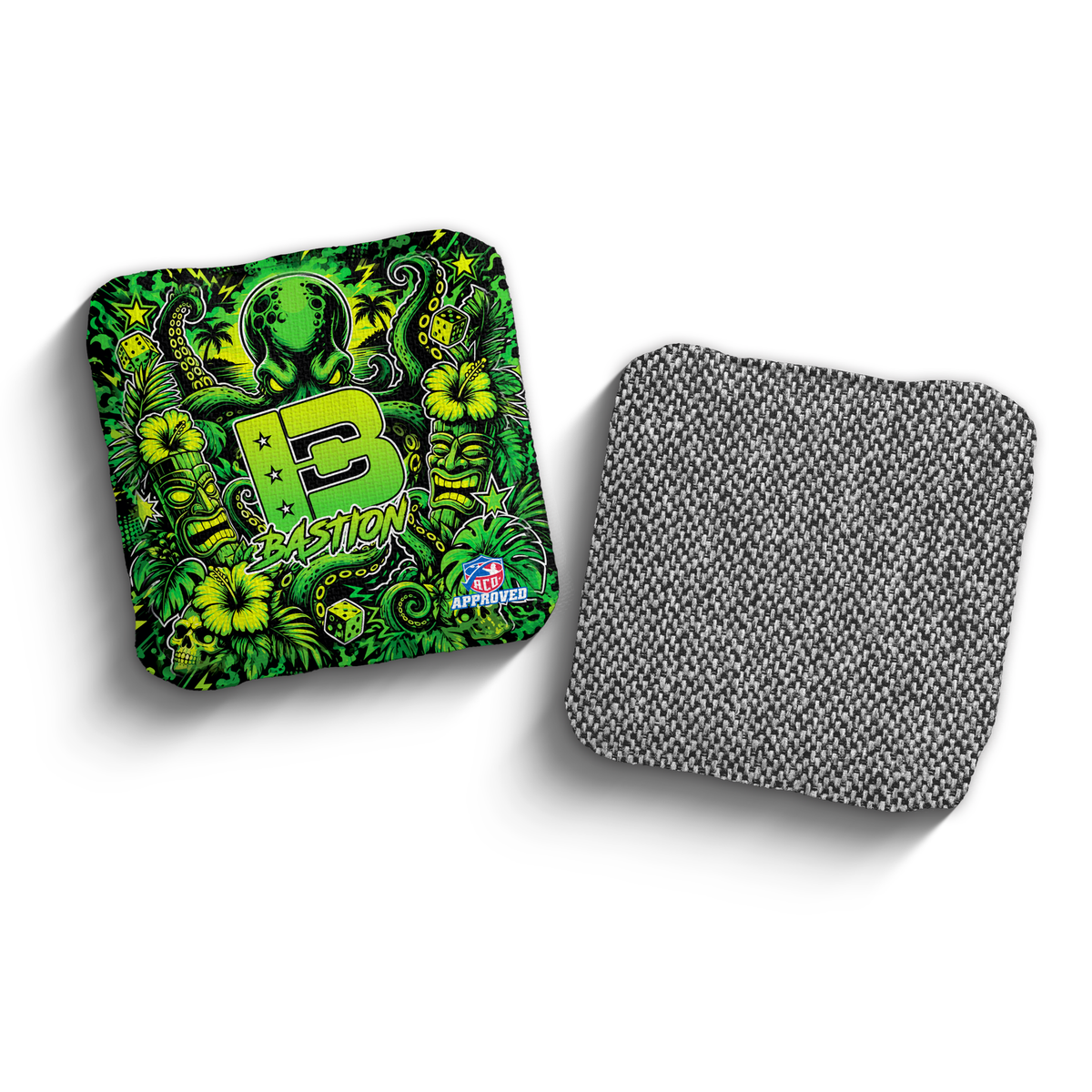 2027 Brotherhood Cornhole Bastion Tiki Takeover Edition ACO Stamped Cornhole Bags - Kraken Cove