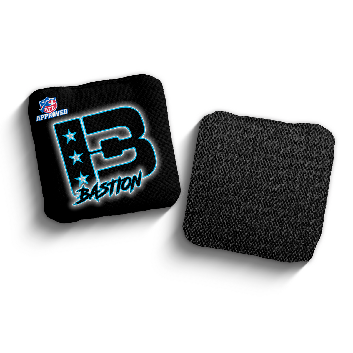 Bastion Outline BLK-BLU ACO Stamped cornhole bags