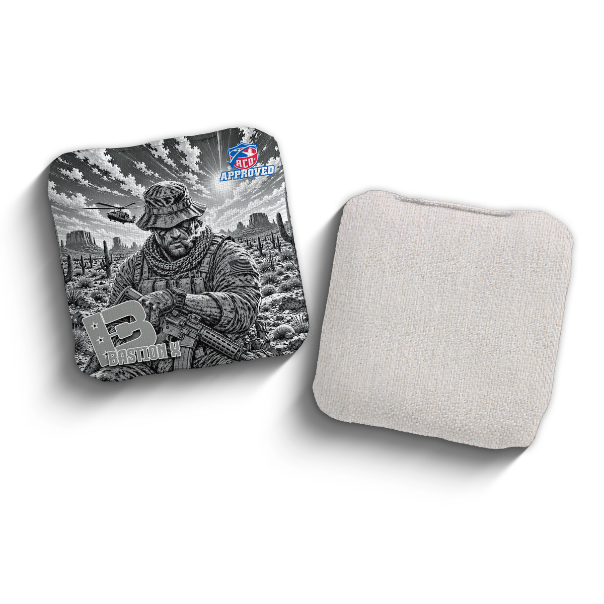 2027 Brotherhood Cornhole Bastion X Recon Edition ACO Stamped Cornhole Bags - Boonie Badlands