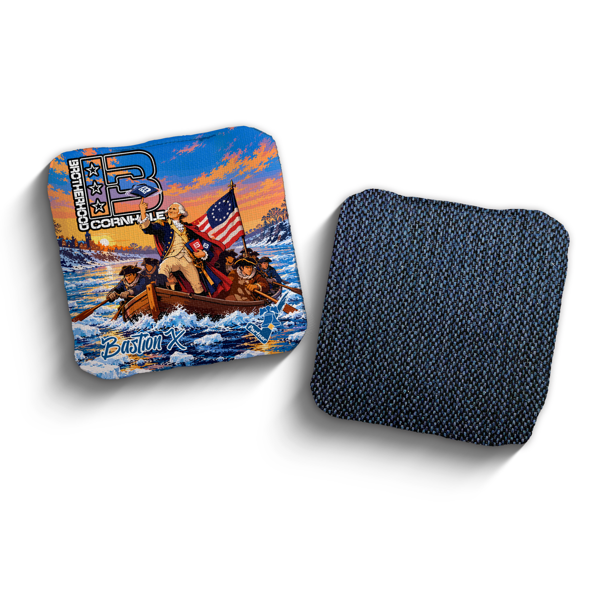 Bastion X George Washington Edition PCA Stamped cornhole bags