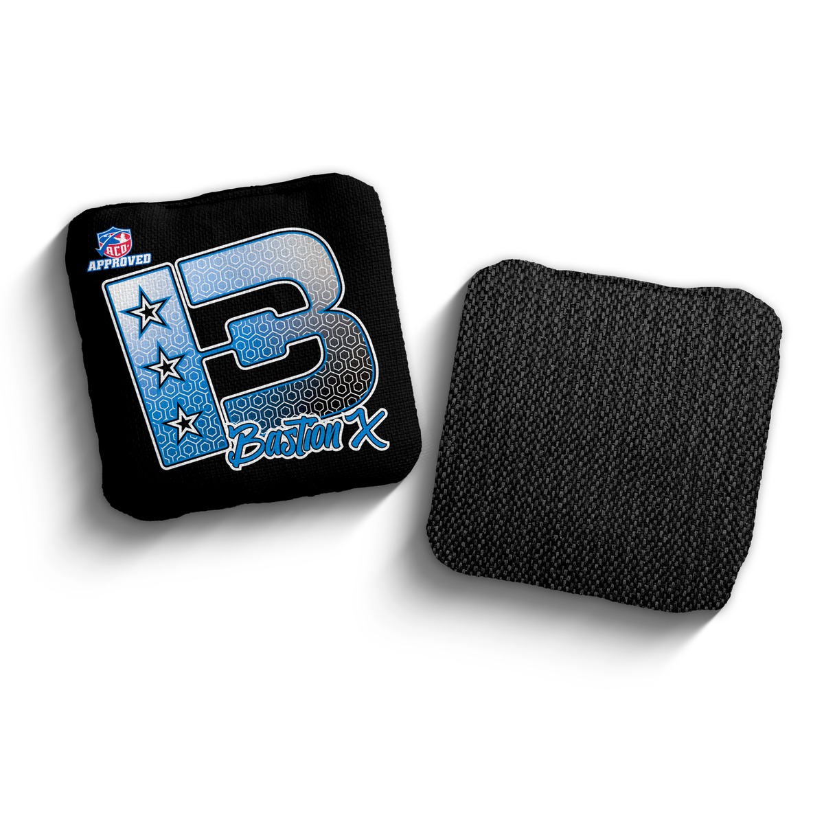 2027 Brotherhood Cornhole Bastion X Hexagon Edition ACO Stamped Cornhole Bags - Blue