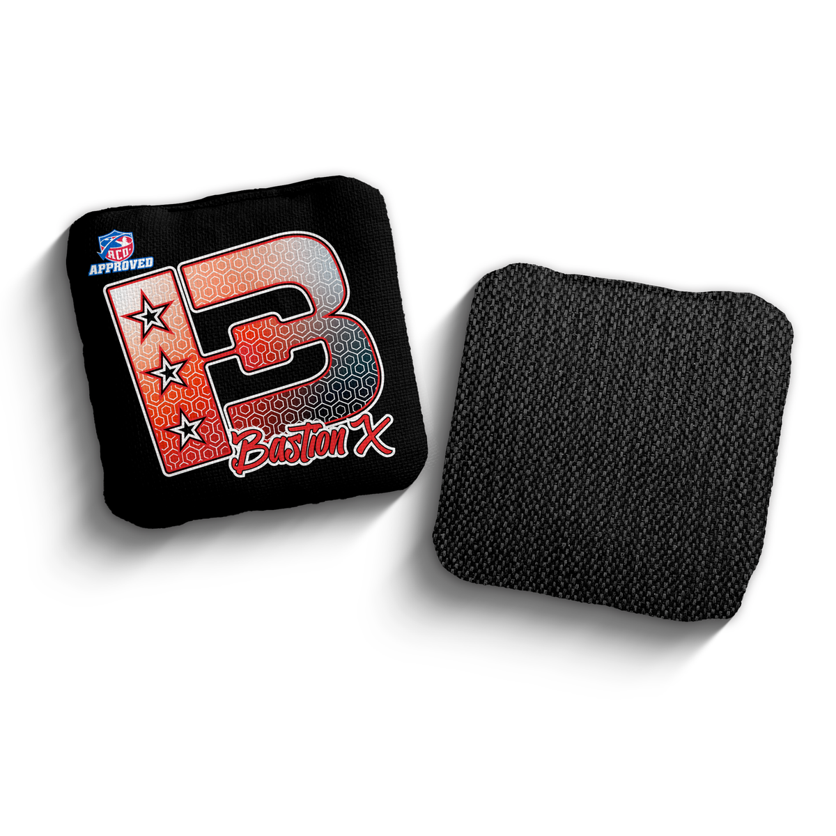 2027 Brotherhood Cornhole Bastion X Hexagon Edition ACO Stamped Cornhole Bags - Red