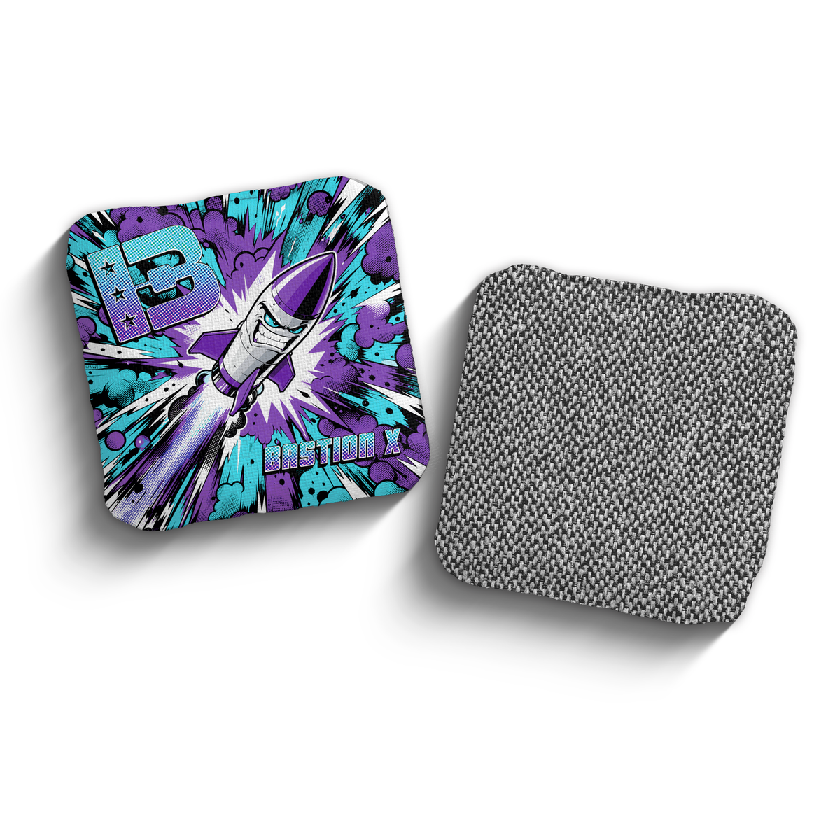 2027 Brotherhood Cornhole Bastion X Piss Missle Edition Cornhole Bags - Aqua