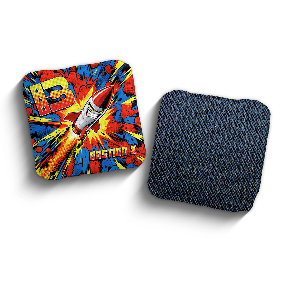 2027 Brotherhood Cornhole Bastion X Piss Missle Edition Cornhole Bags - Blue