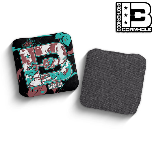 2025 Brotherhood Cornhole Bedlam Marble Edition ACL Pro Stamped Cornhole Bags