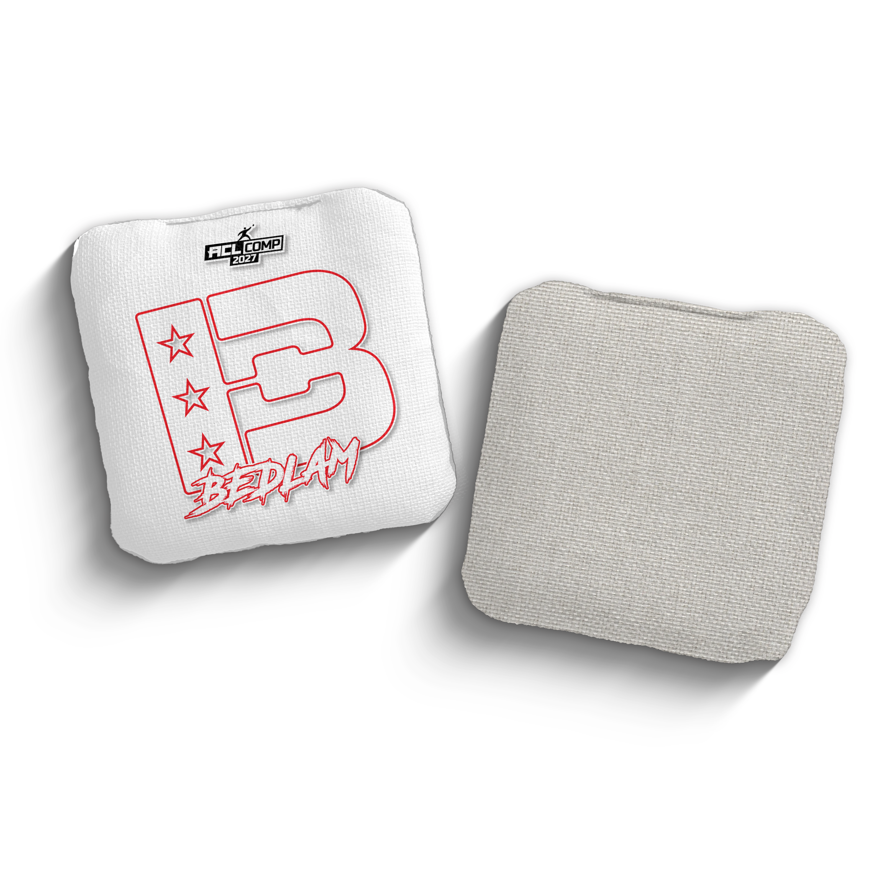 2027 Brotherhood Cornhole Bedlam White Outline Edition ACL Comp Stamped Cornhole Bags