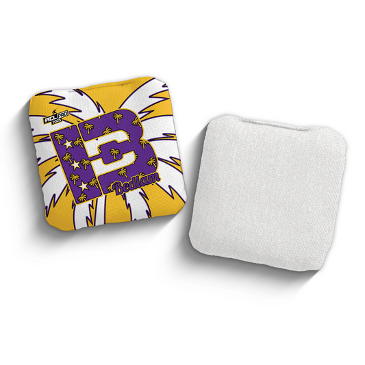 2025 Brotherhood Cornhole Bedlam Palm Edition ACL Pro Stamped Cornhole Bags