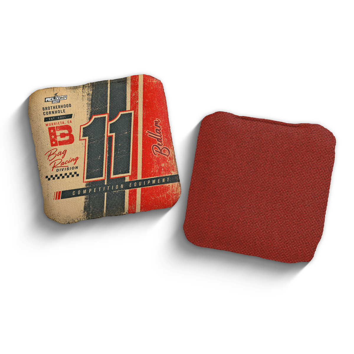 2027 Brotherhood Cornhole Bedlam Pole Position Edition ACL Pro Stamped Cornhole Bags - Brotherhood Cornhole