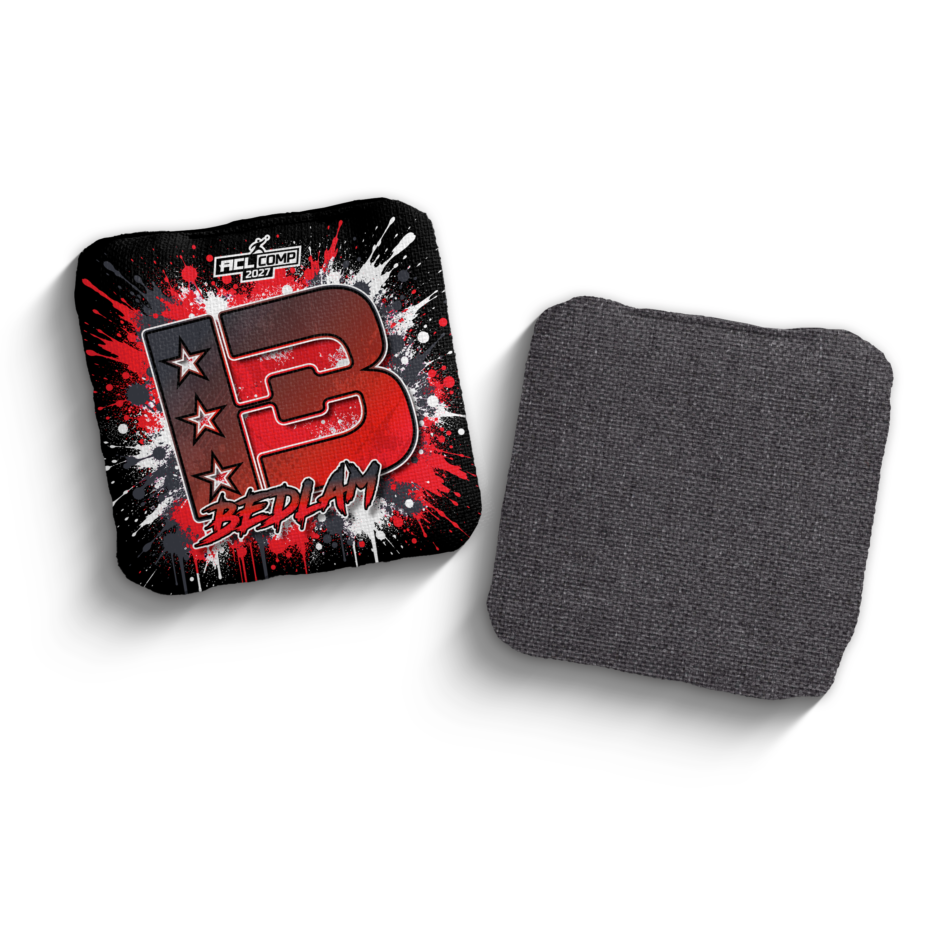 2027 Brotherhood Cornhole Bedlam Splatter Edition ACL Comp Stamped Cornhole Bags