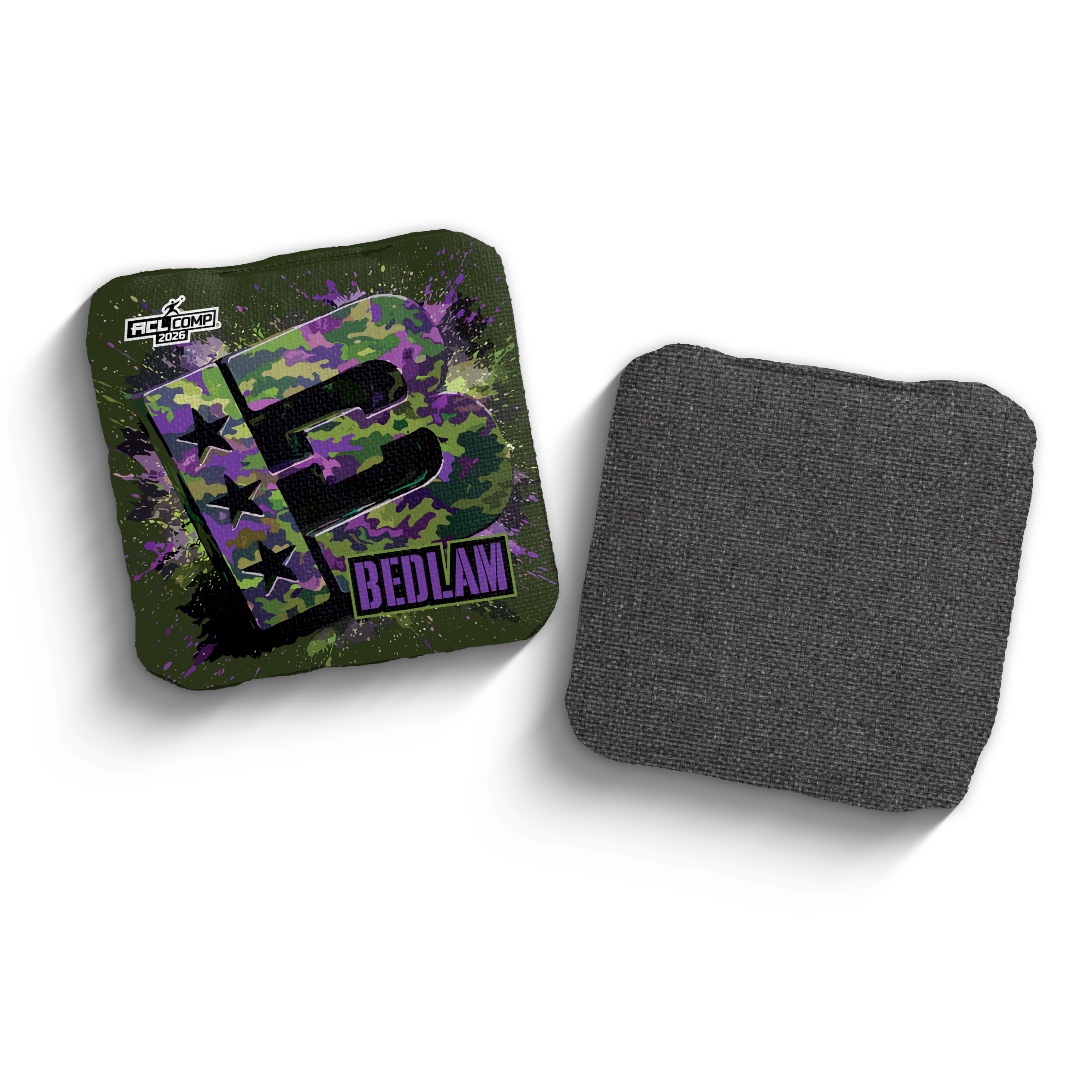 2026 Brotherhood Cornhole Bedlam 3D Camo Edition ACL Comp Stamped Cornhole Bags - Brotherhood Cornhole