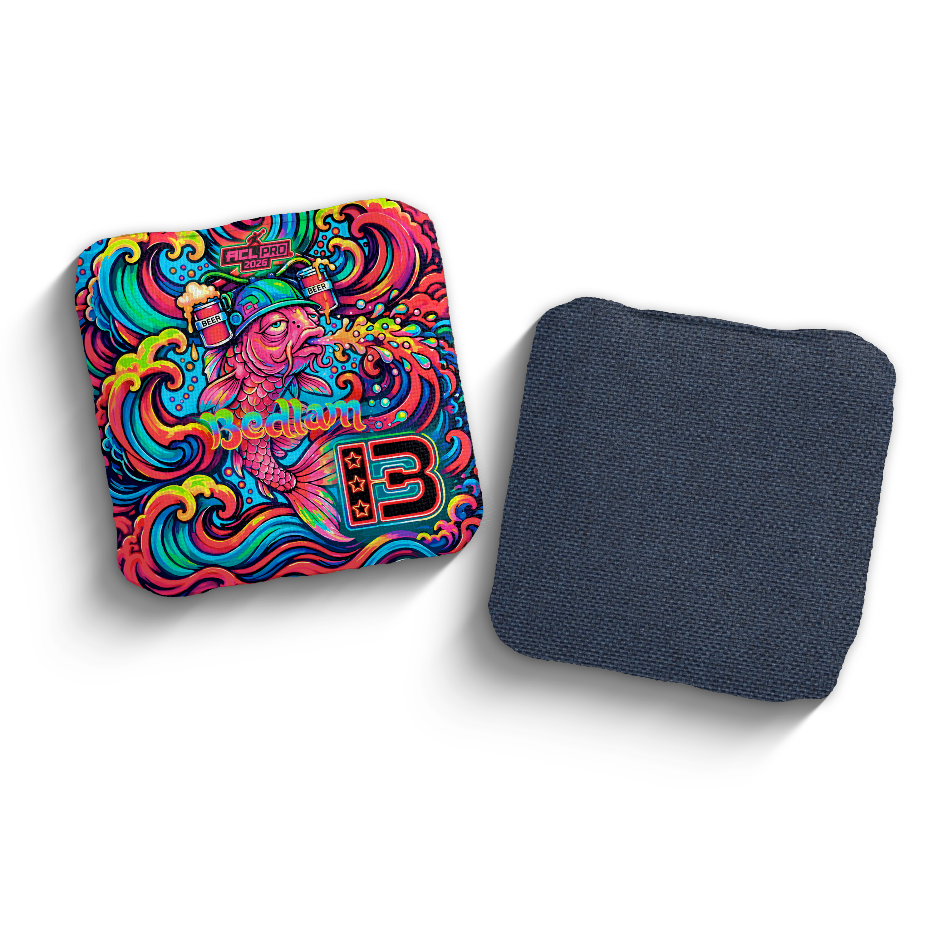 2026 Brotherhood Cornhole Bedlam Hypnotic Koi Edition ACL Comp Stamped Cornhole Bags