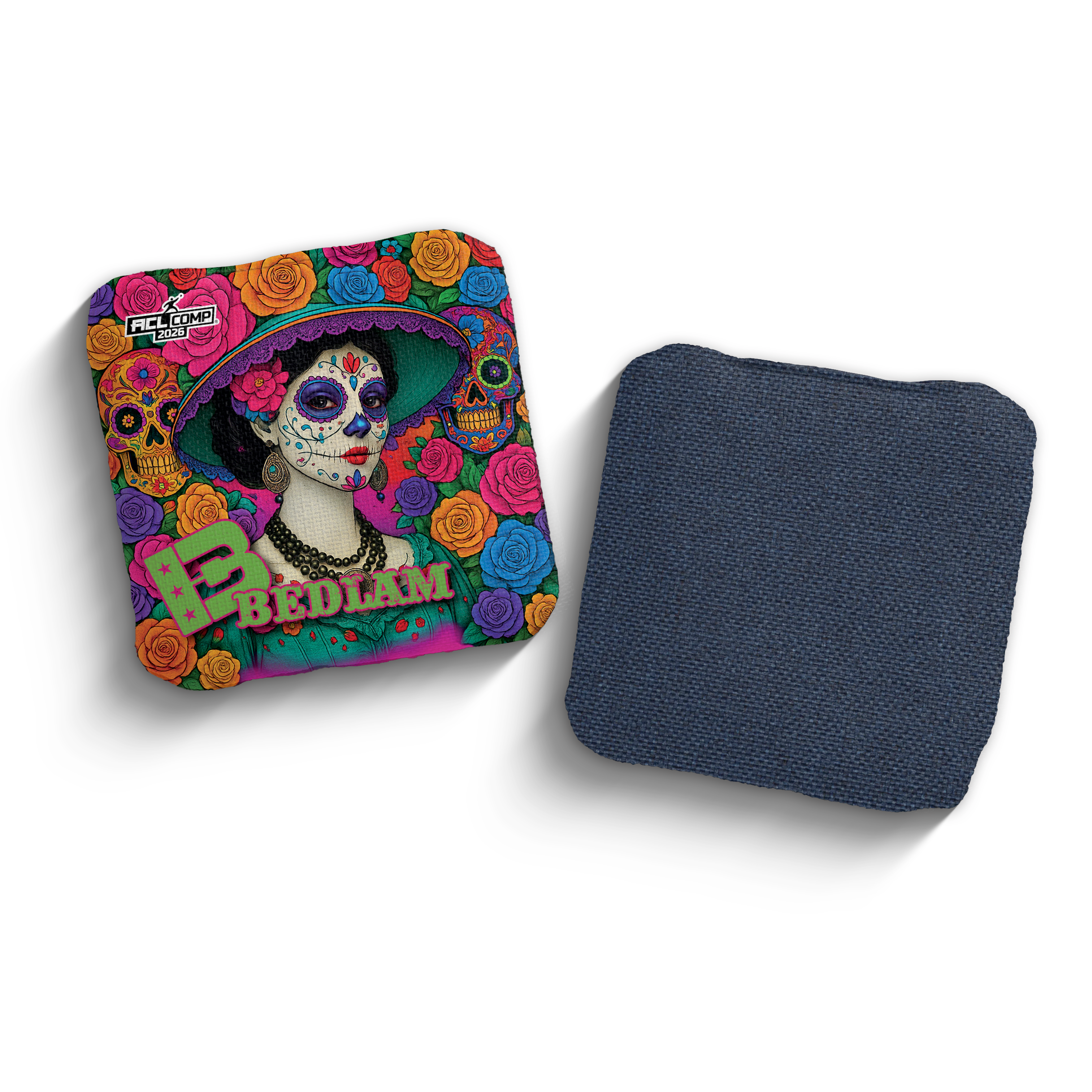 2026 Brotherhood Cornhole Bedlam La Catrina Edition ACL Pro Stamped Cornhole Bags