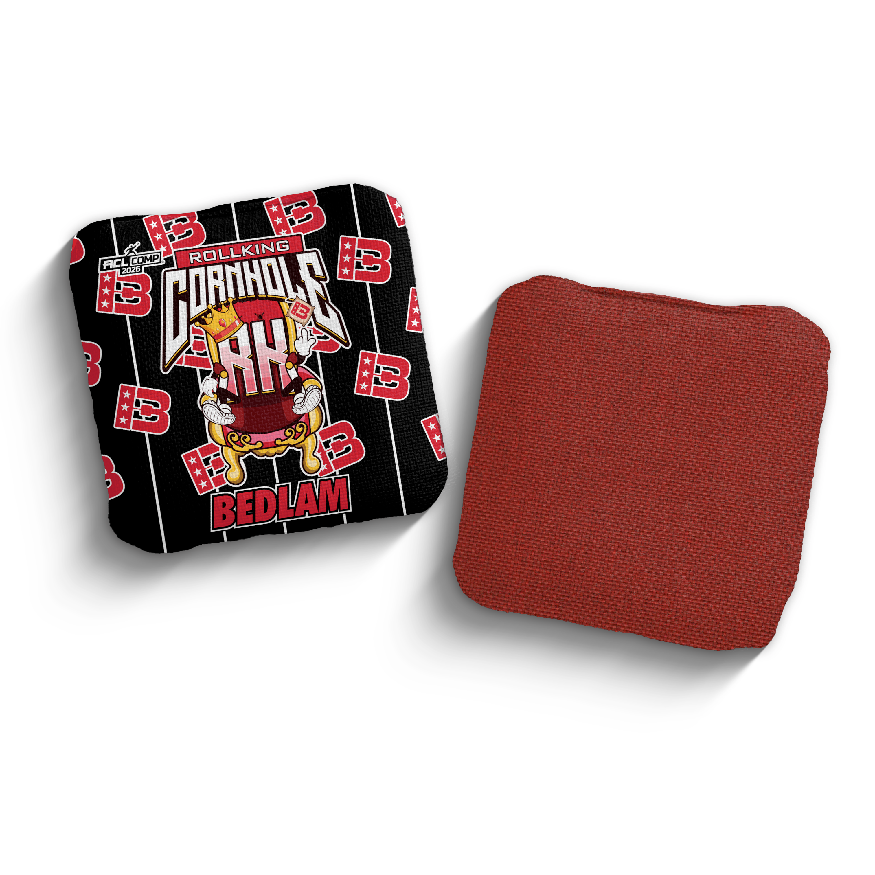 2026 Brotherhood Cornhole Bedlam Roll King Edition ACL Comp Stamped Cornhole Bags - Brotherhood Cornhole