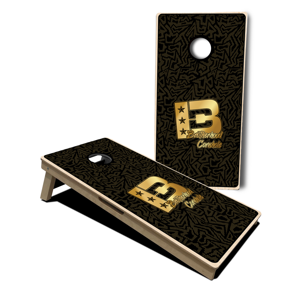 Brotherhood Cornhole Gold Standard Logo ACL Approved Cornhole Boards