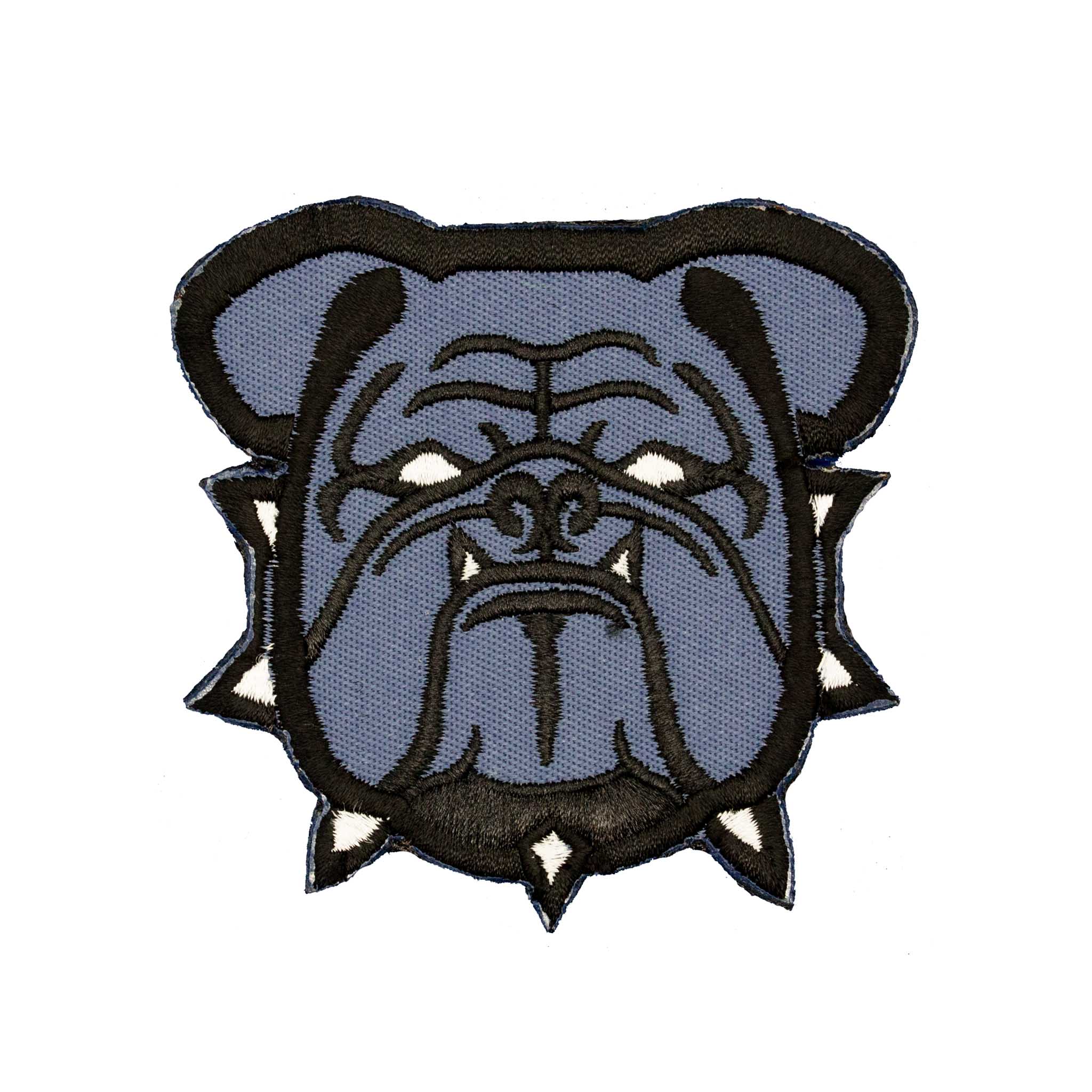 Bulldog Embroidered Velcro Patch