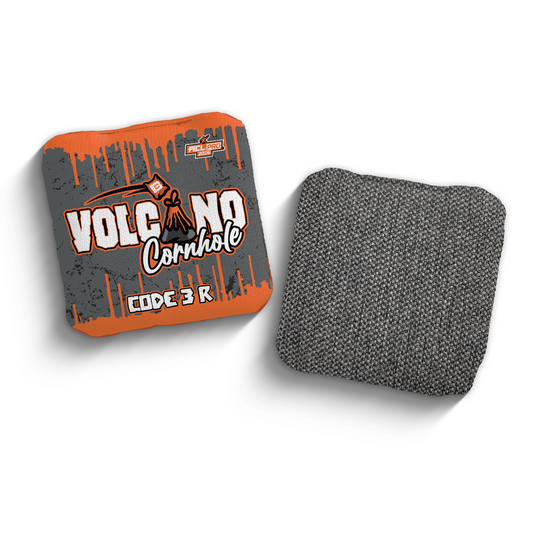2026 Brotherhood Cornhole Code 3 Volcano Cornhole Collaboration ACL Pro Stamped Cornhole Bags