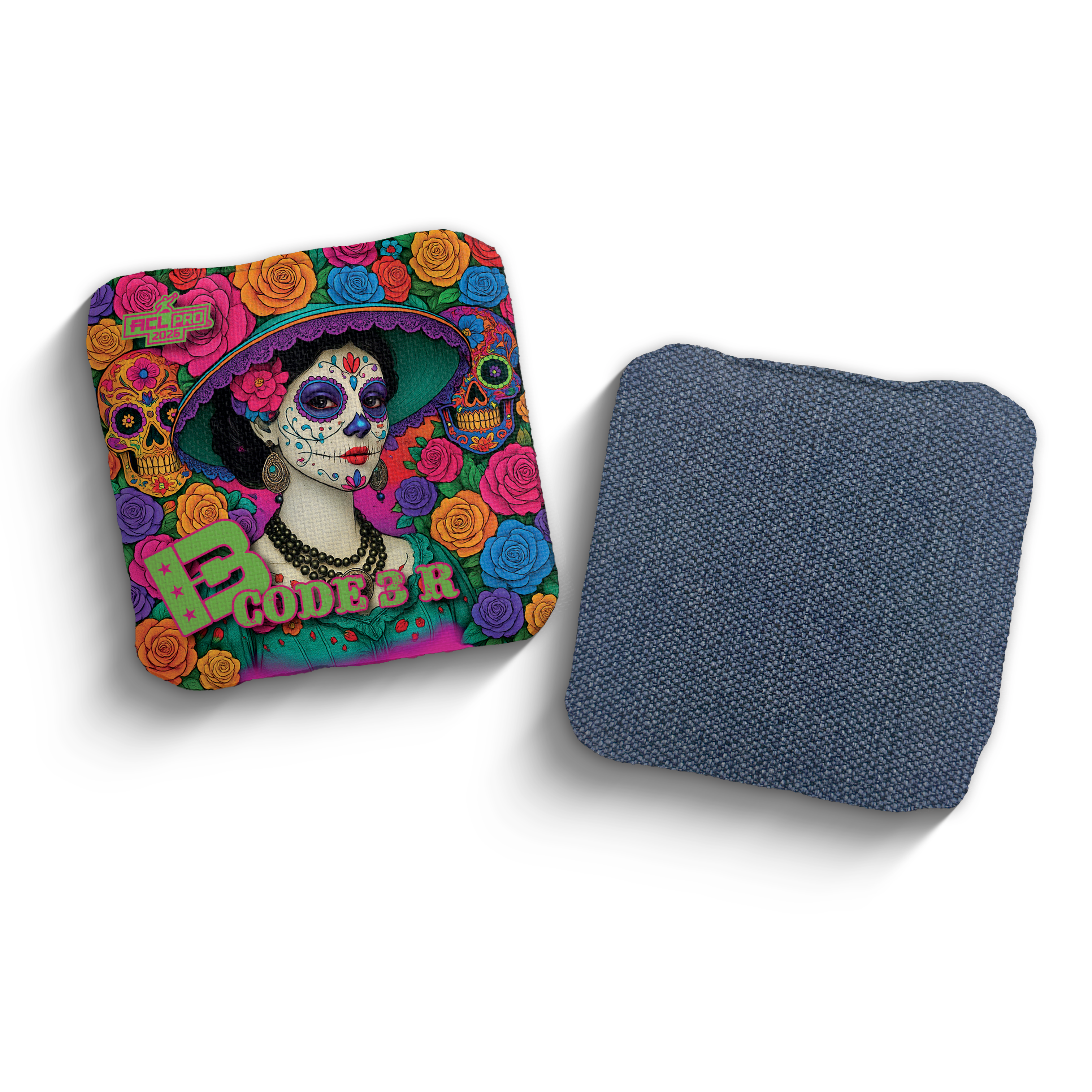 2026 Brotherhood Cornhole Code 3 La Catrina Edition ACL Pro Stamped Cornhole Bags