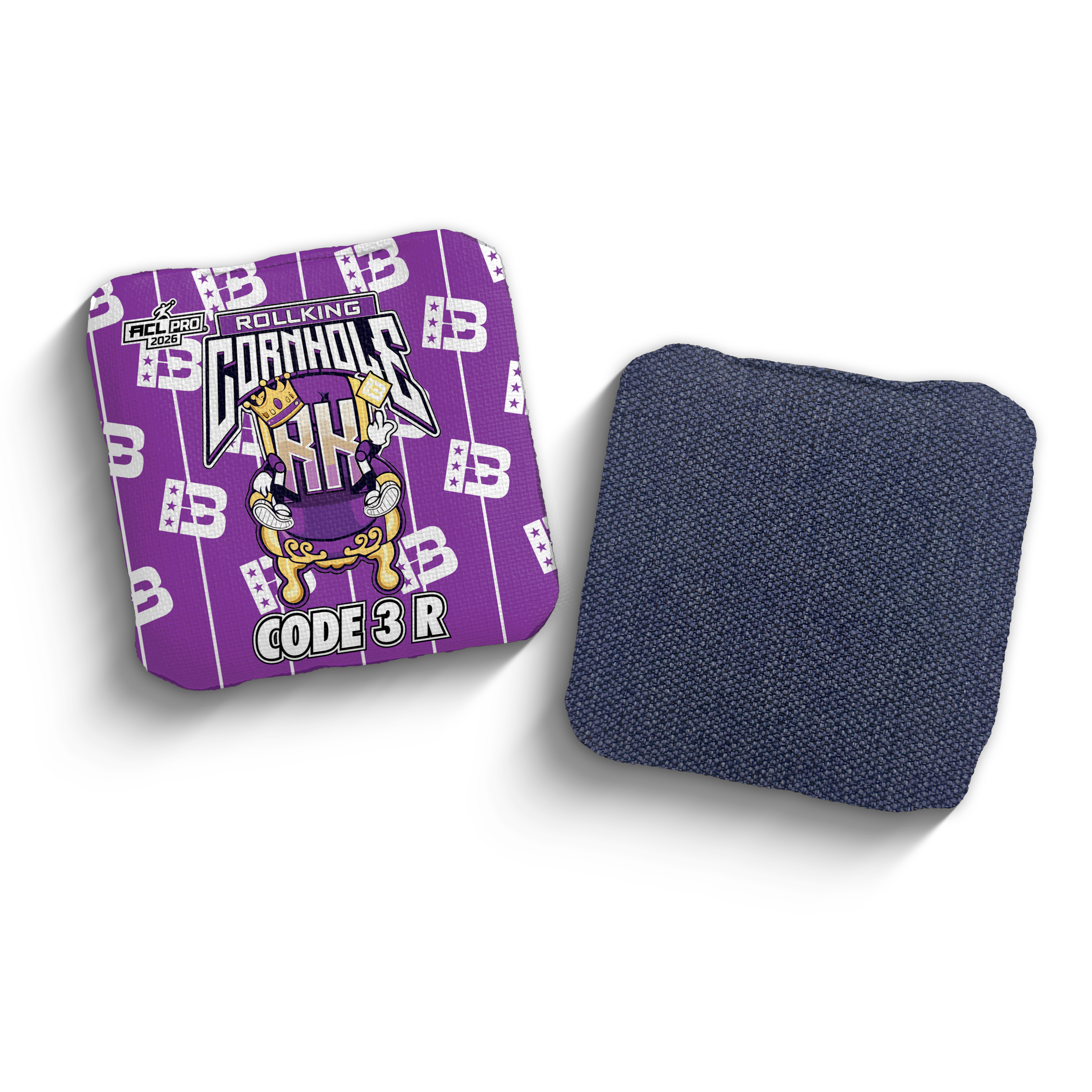 2026 Brotherhood Cornhole Code 3 Roll King Edition ACL Pro Stamped Cornhole Bags - Brotherhood Cornhole
