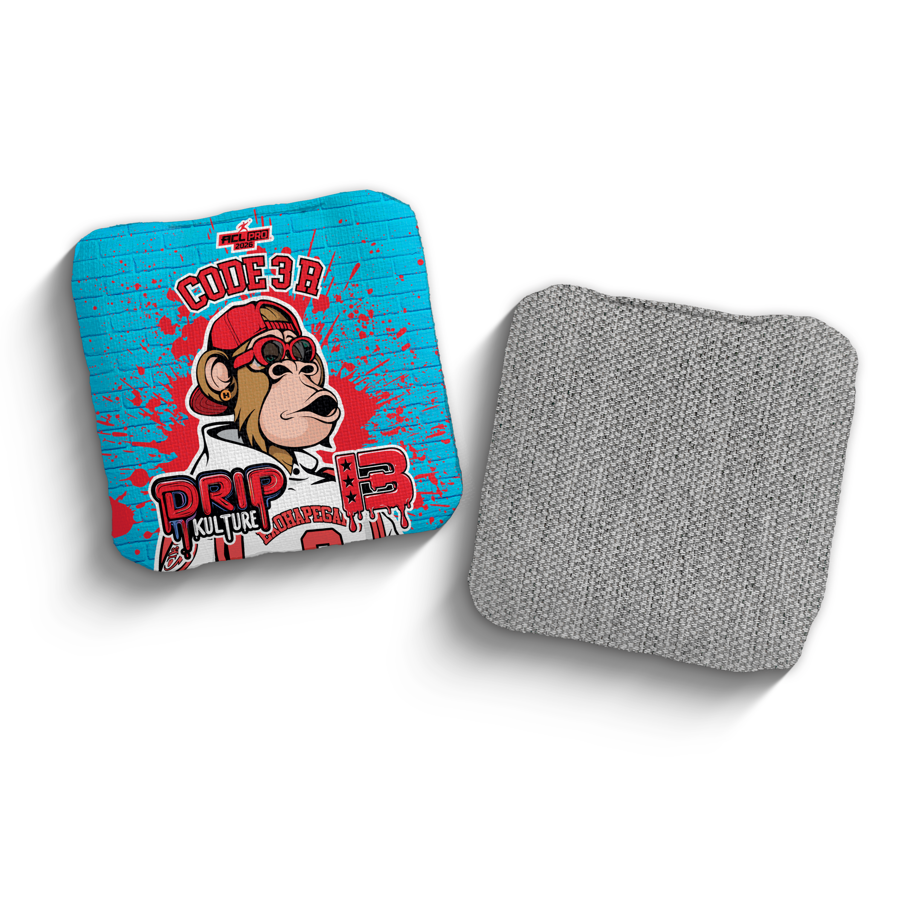 2026 Brotherhood Cornhole Code 3 Drip Kulture Collaboration ACL Pro Stamped Cornhole Bags - Brotherhood Cornhole