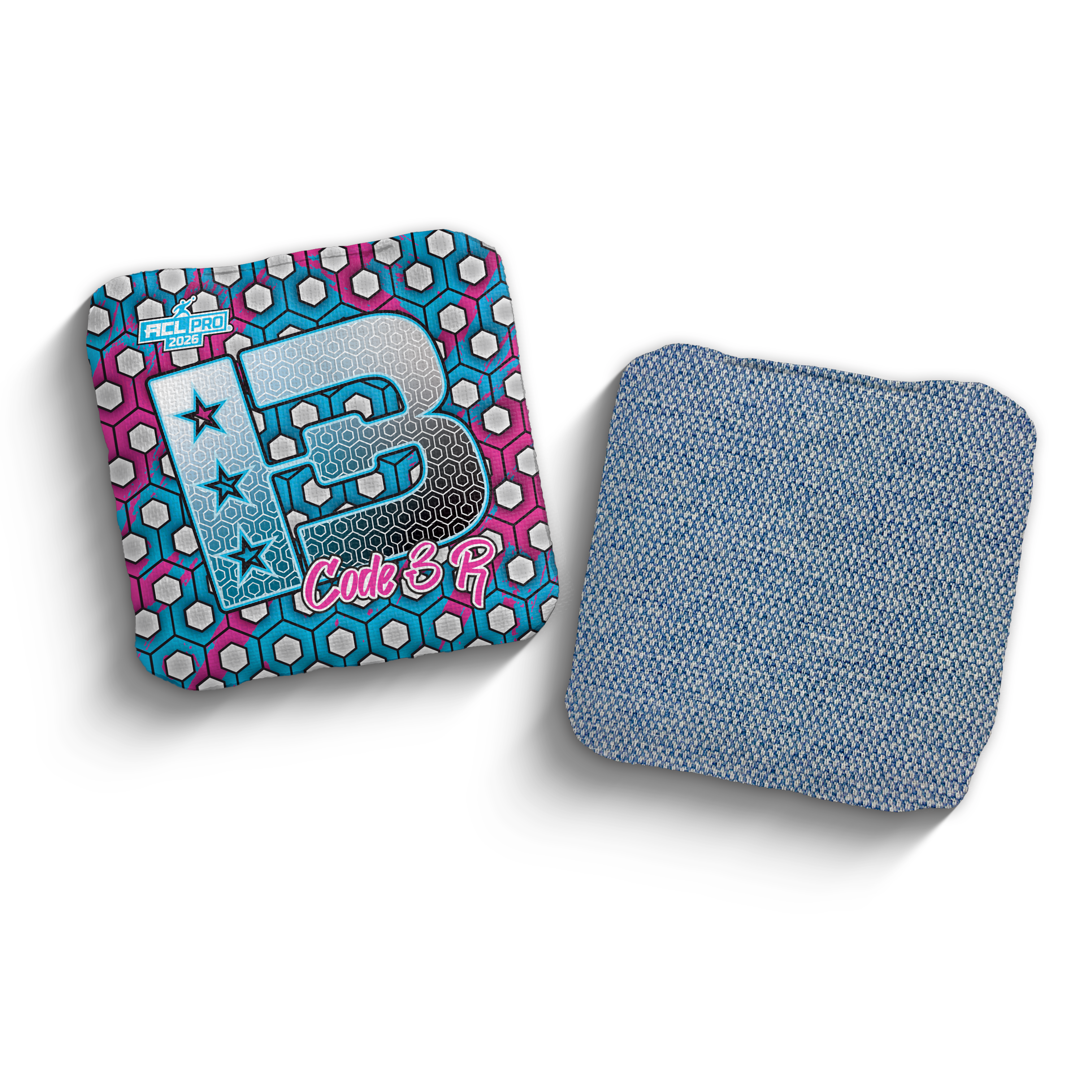 2026 Brotherhood Cornhole Code 3 Hex Edition ACL Pro Stamped Cornhole Bags