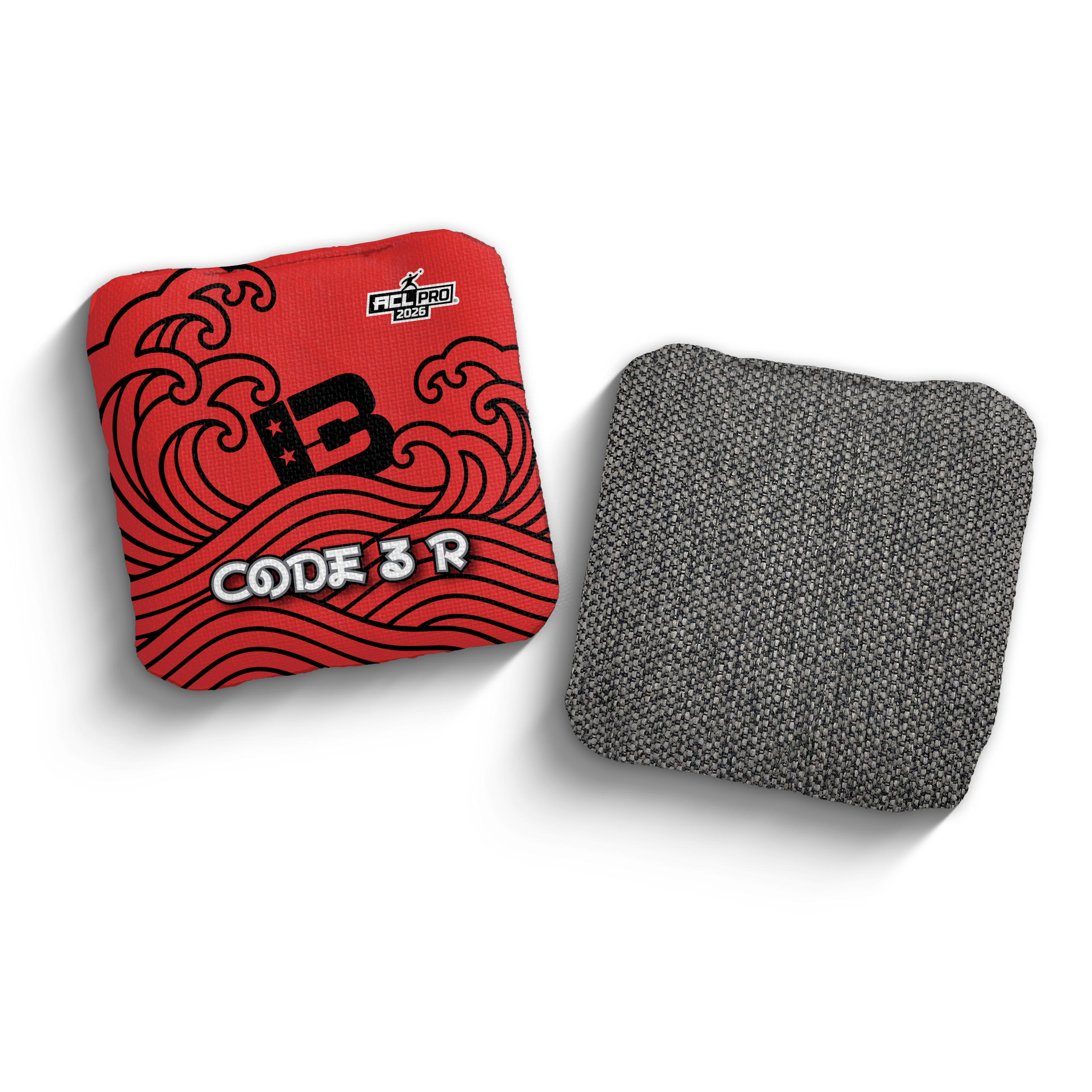 2026 Brotherhood Cornhole Code 3 Japanese Wave Edition ACL Pro Stamped Cornhole Bags