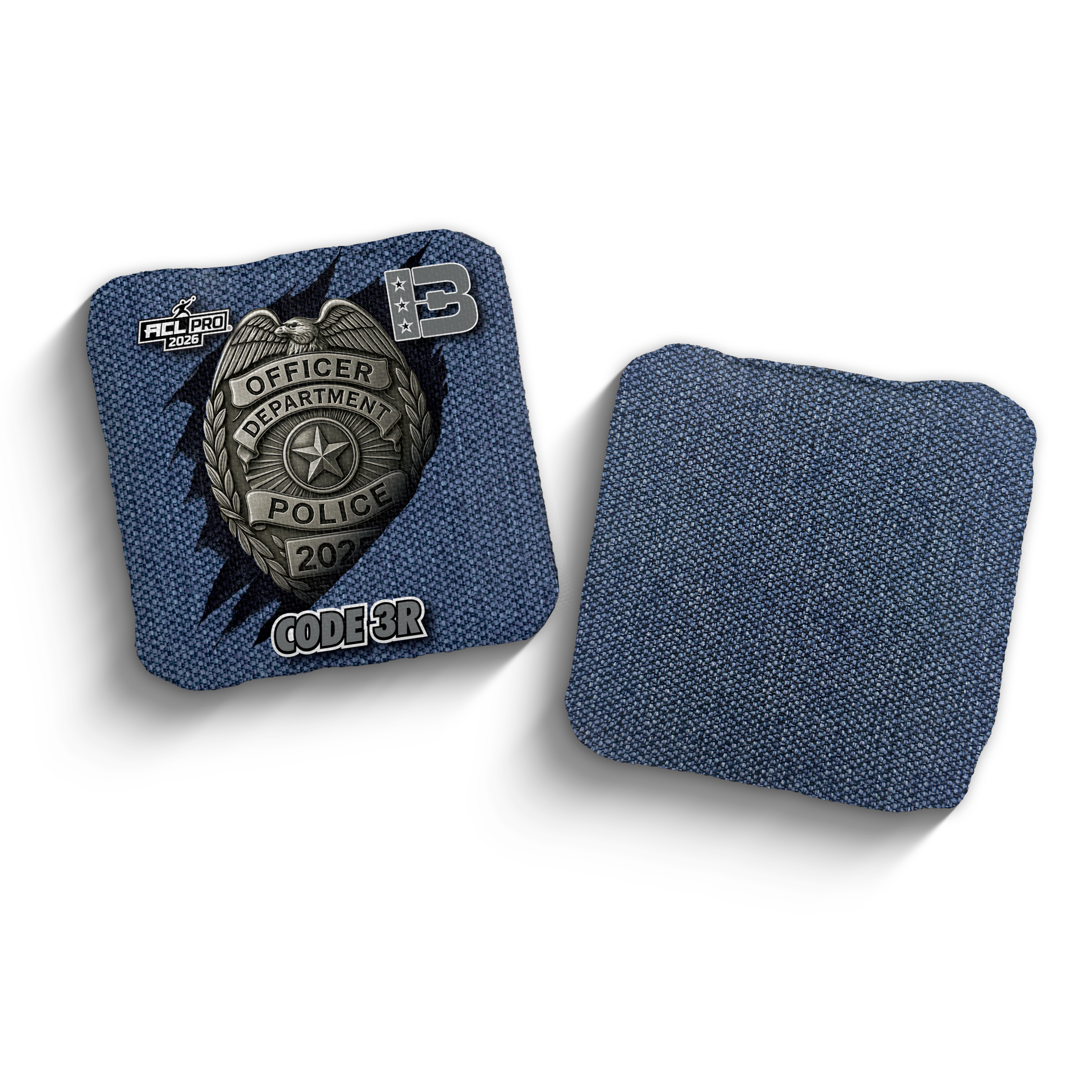 2026 Brotherhood Cornhole Code 3 First Responder Police Edition ACL Pro Stamped Cornhole Bags