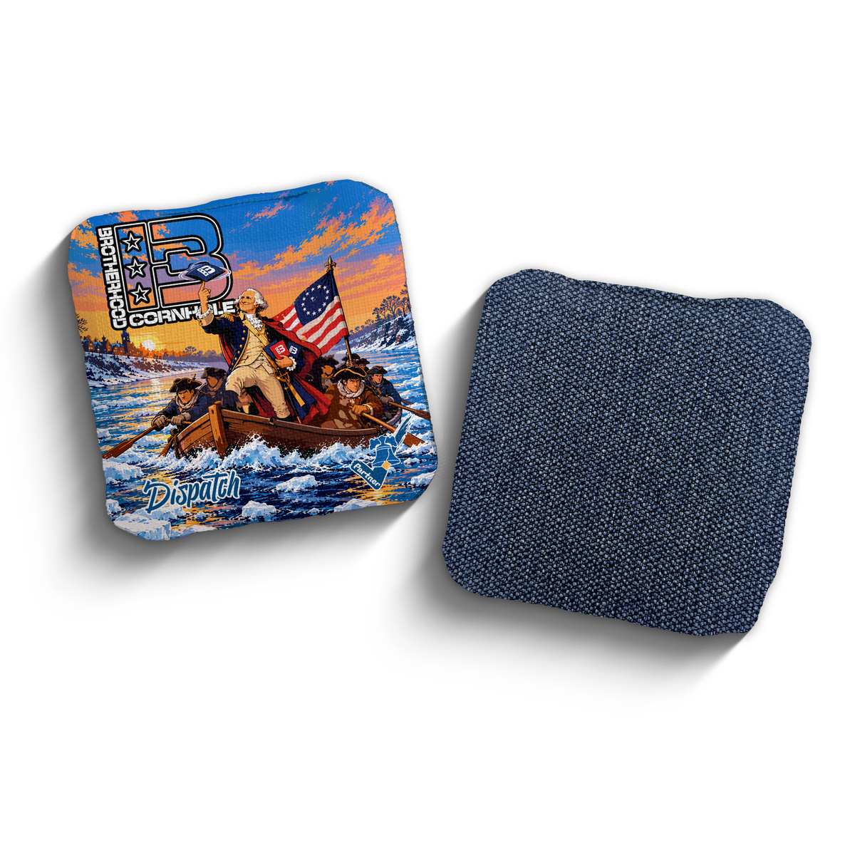 Dispatch George Washington Edition PCA Stamped cornhole bags
