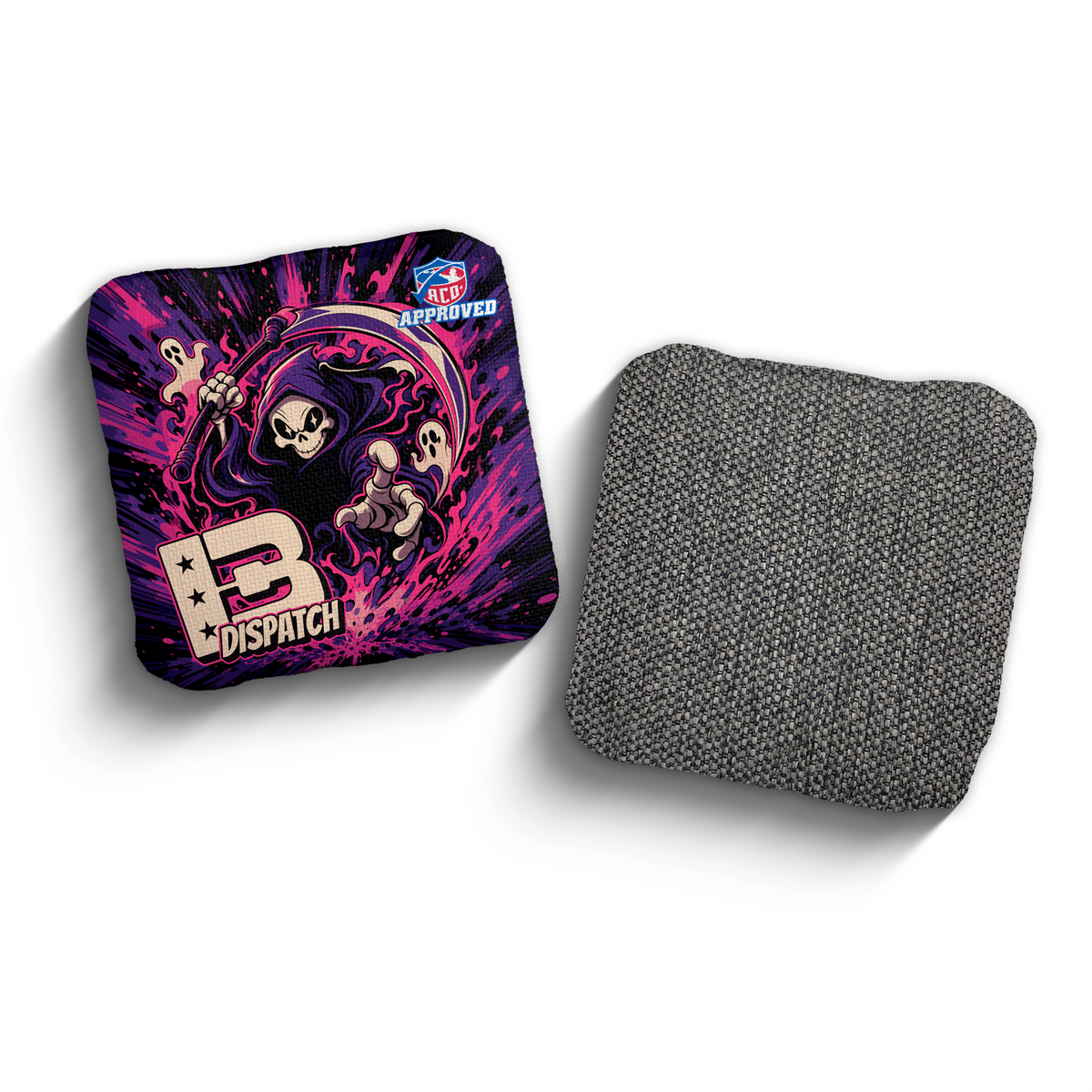 2027 Brotherhood Cornhole Dispatch Reaper Parade Edition ACO Stamped Cornhole Bags - Purple