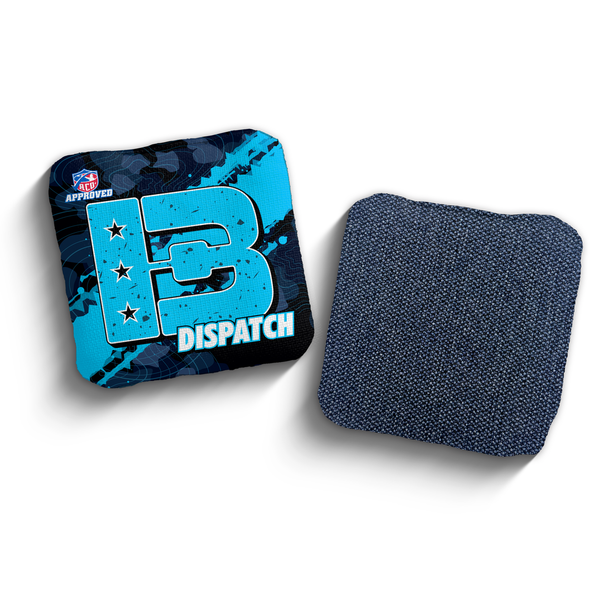 2027 Brotherhood Cornhole Dispatch Ridgeline Edition ACO Stamped Cornhole Bags - Cyan