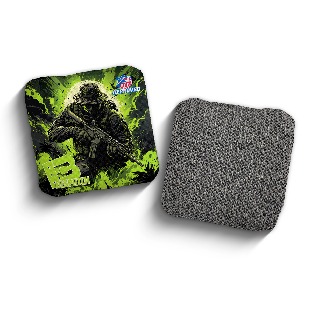2027 Brotherhood Cornhole Dispatch Recon Edition ACO Stamped Cornhole Bags - Toxic Recon