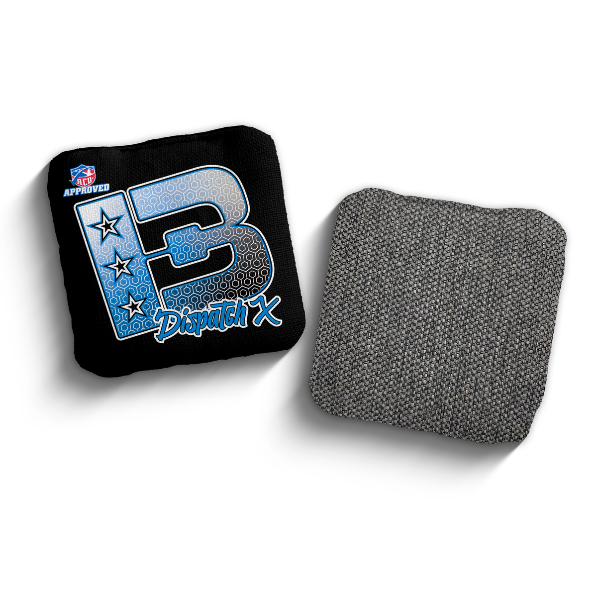 2027 Brotherhood Cornhole Dispatch X Hexagon Edition ACO Stamped Cornhole Bags - Blue