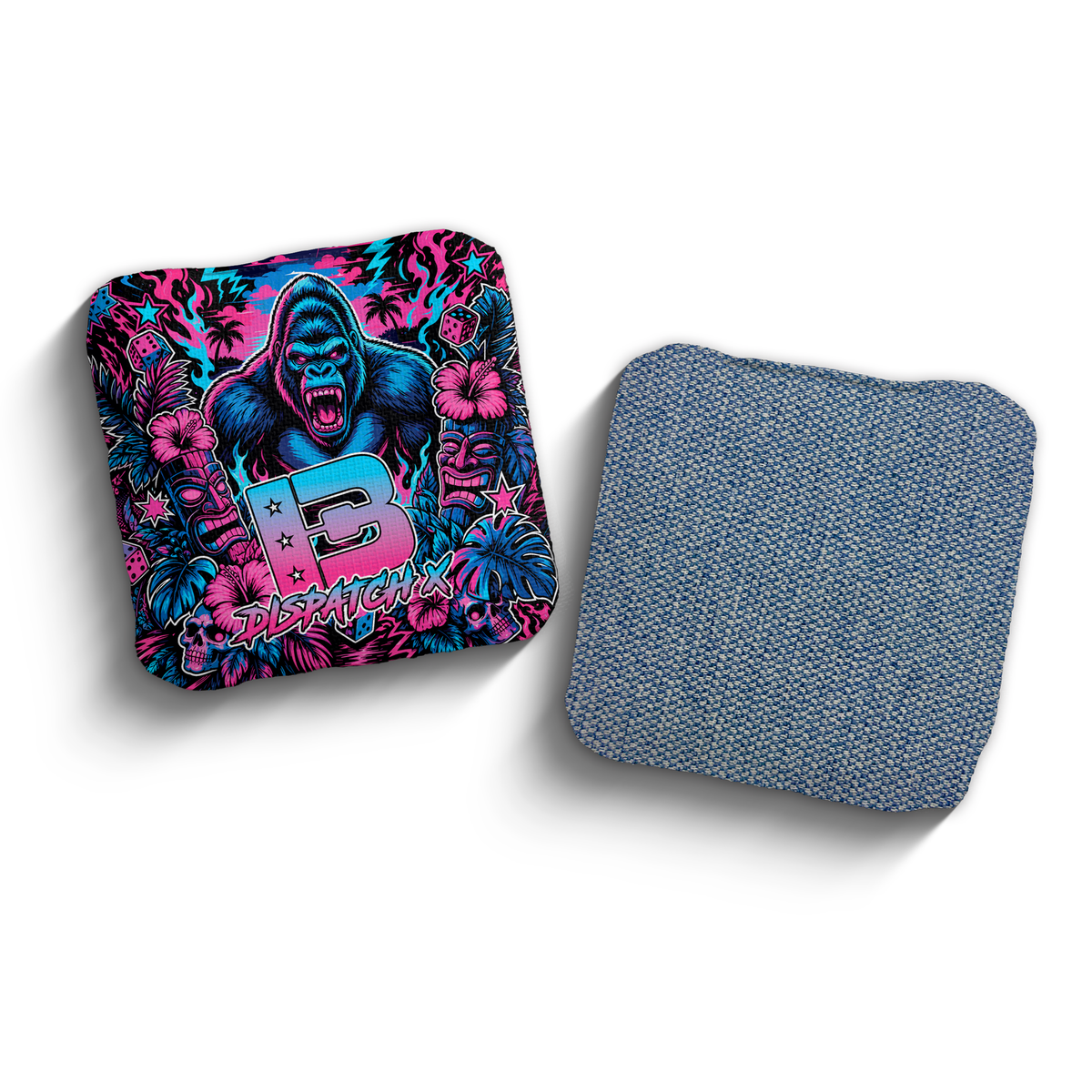 2027 Brotherhood Cornhole Dispatch X Tiki Takeover Edition ACO Stamped Cornhole Bags - Jungle Vice
