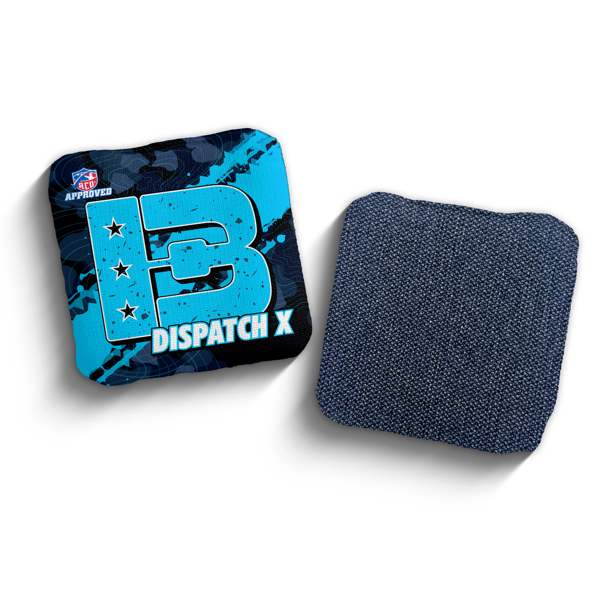 2027 Brotherhood Cornhole Dispatch X Ridgeline Edition ACO Stamped Cornhole Bags - Cyan