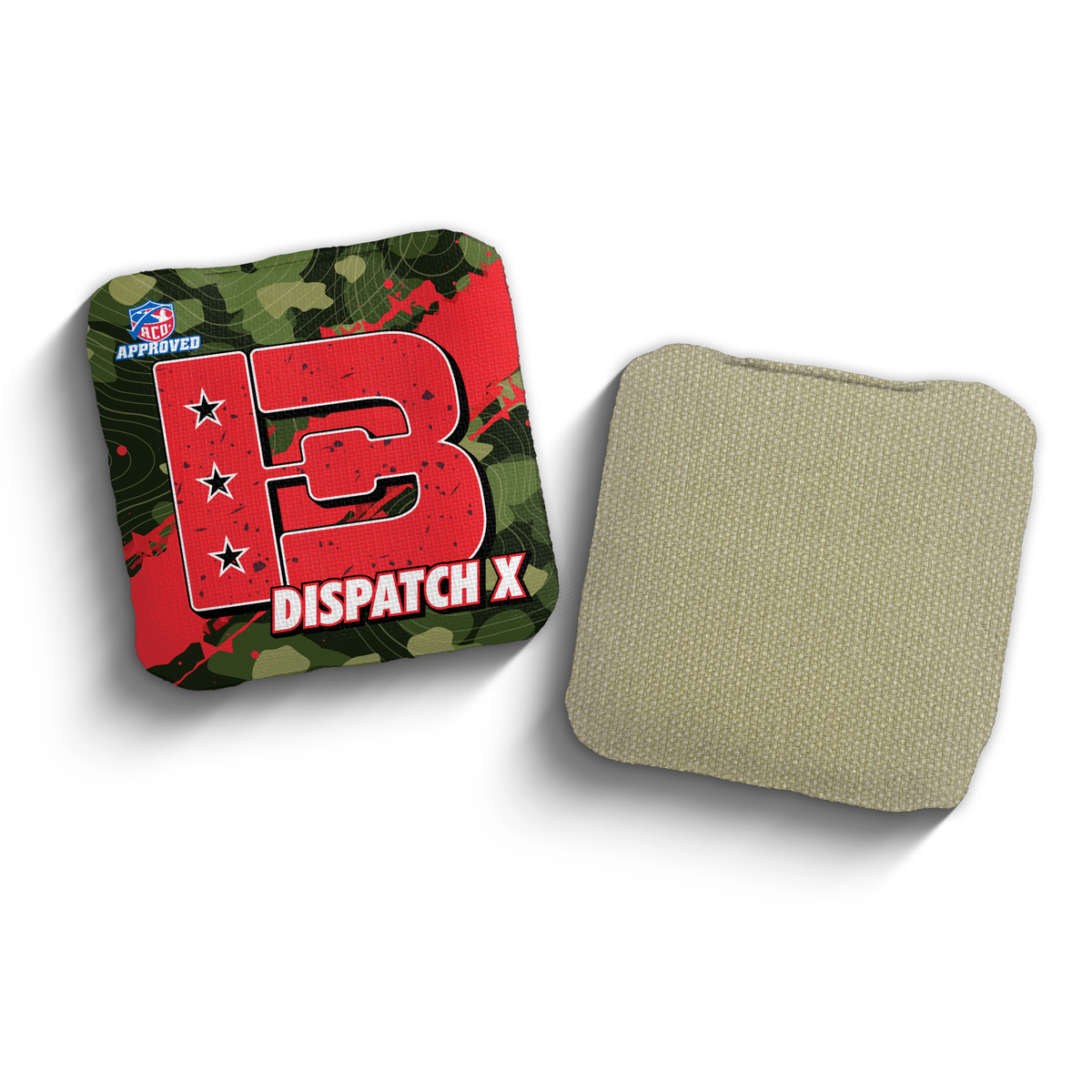 2027 Brotherhood Cornhole Dispatch X Ridgeline Edition ACO Stamped Cornhole Bags - Red