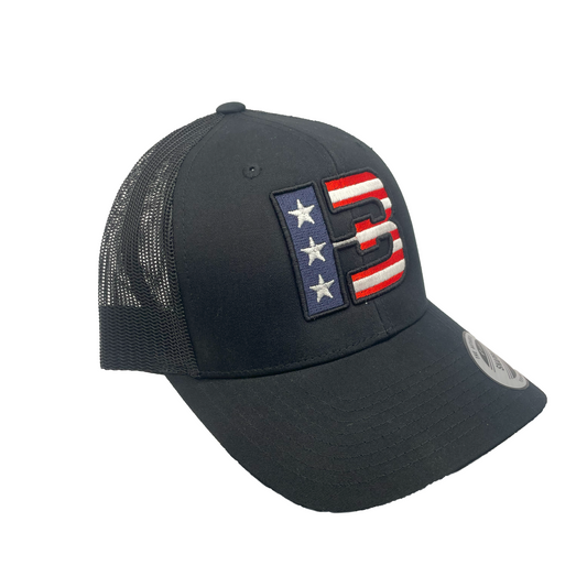 Brotherhood Cornhole Curved Bill Snapback – USA Flag Embroidered Logo