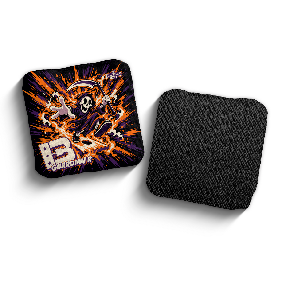 2027 Brotherhood Cornhole Guardian Reaper Parade Edition ACL Pro Stamped Cornhole Bags - Orange