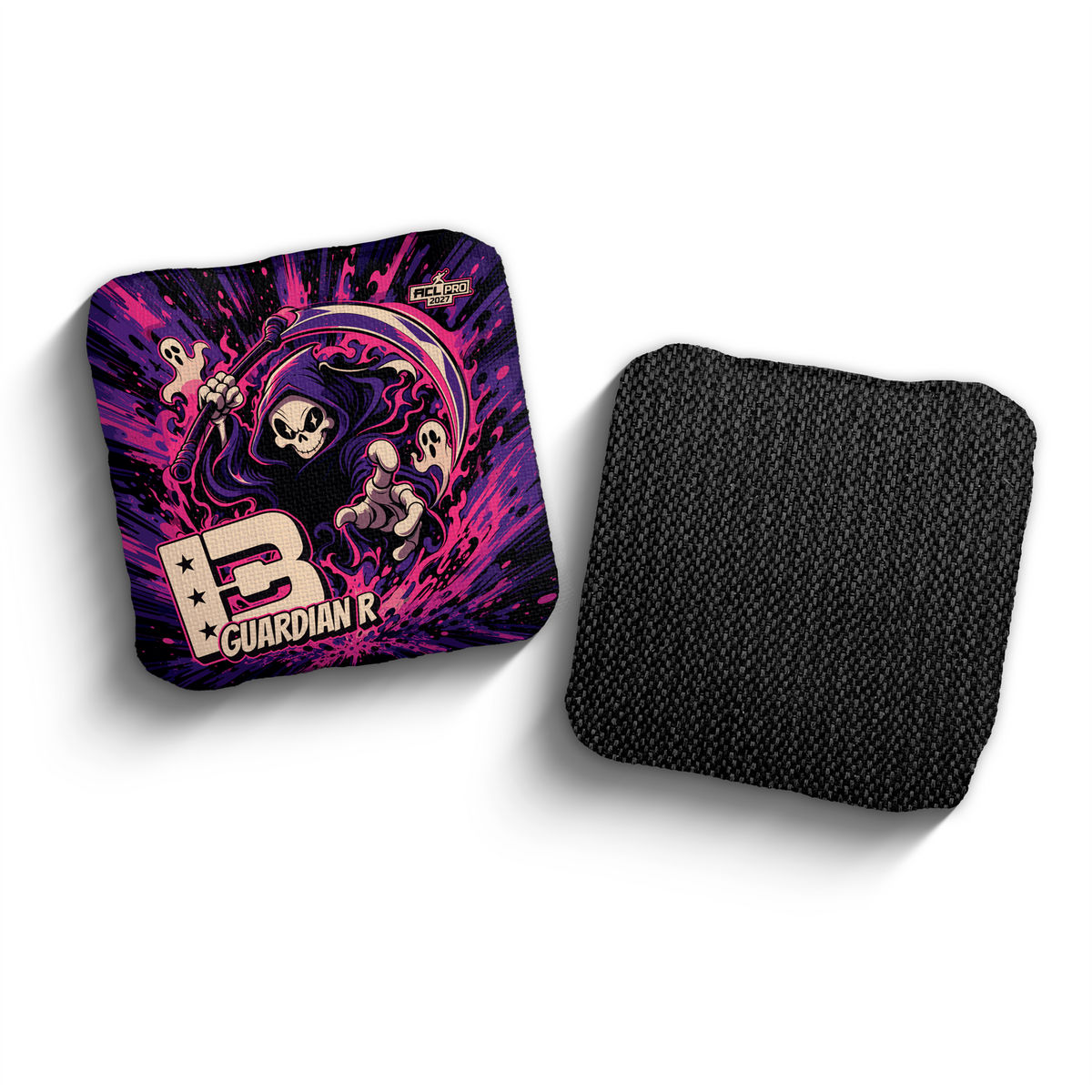 2027 Brotherhood Cornhole Guardian Reaper Parade Edition ACL Pro Stamped Cornhole Bags - Purple