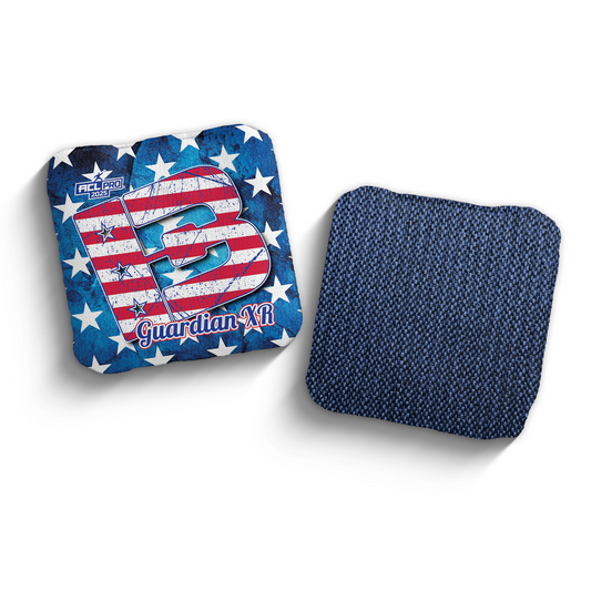 2025 Brotherhood Cornhole Guardian X Stars and Stripes Edition ACL Pro Stamped Cornhole Bags