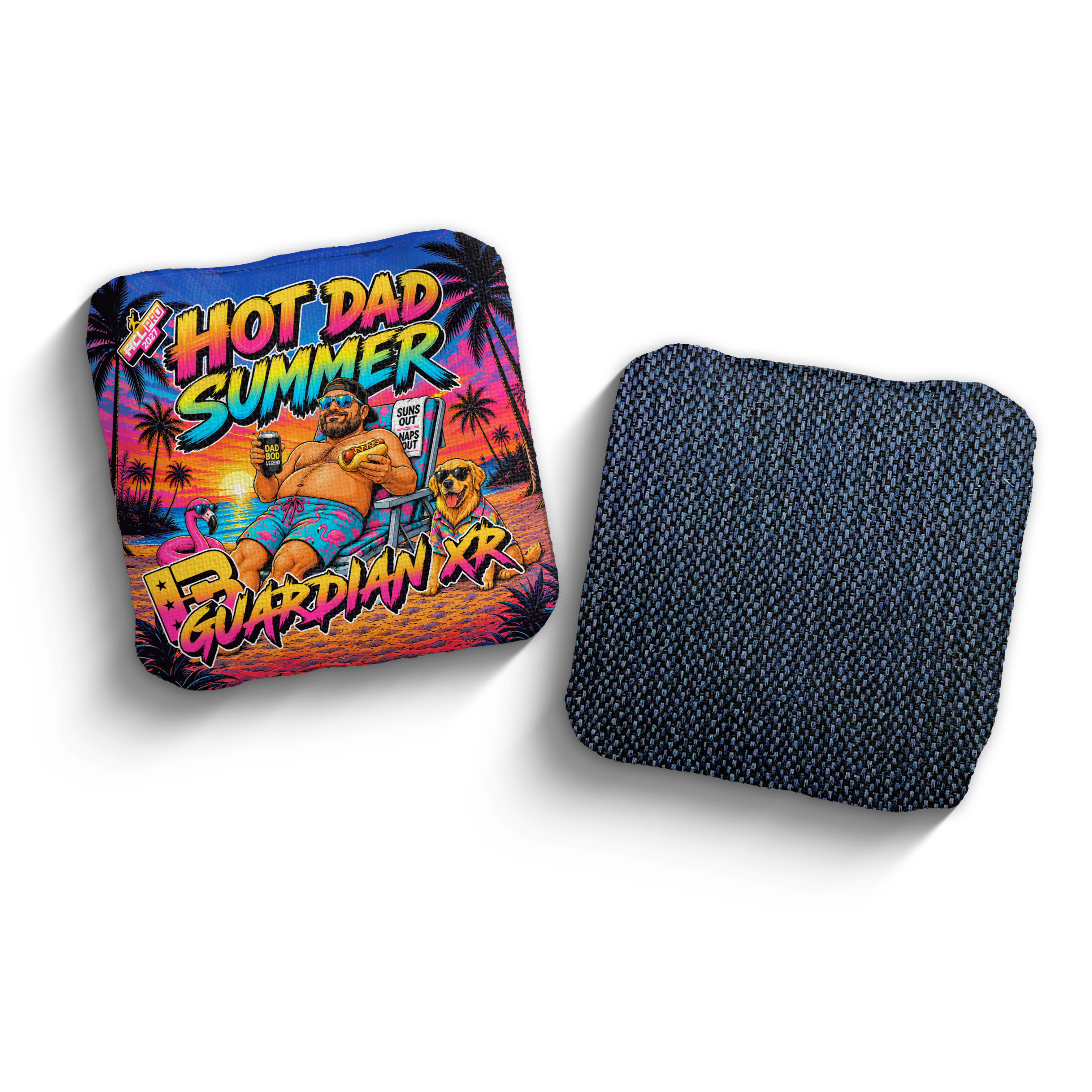 2027 Brotherhood Cornhole Guardian X Hot Dad Summer Edition ACL Pro Stamped Cornhole Bags
