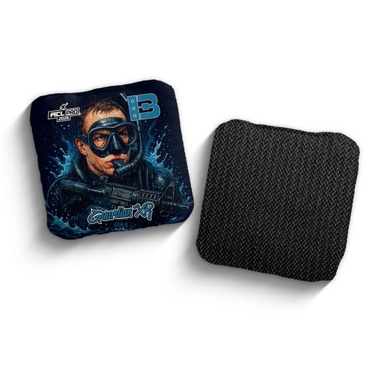 2026 Brotherhood Cornhole Guardian X Navy Seal Edition ACL Pro Stamped Cornhole Bags
