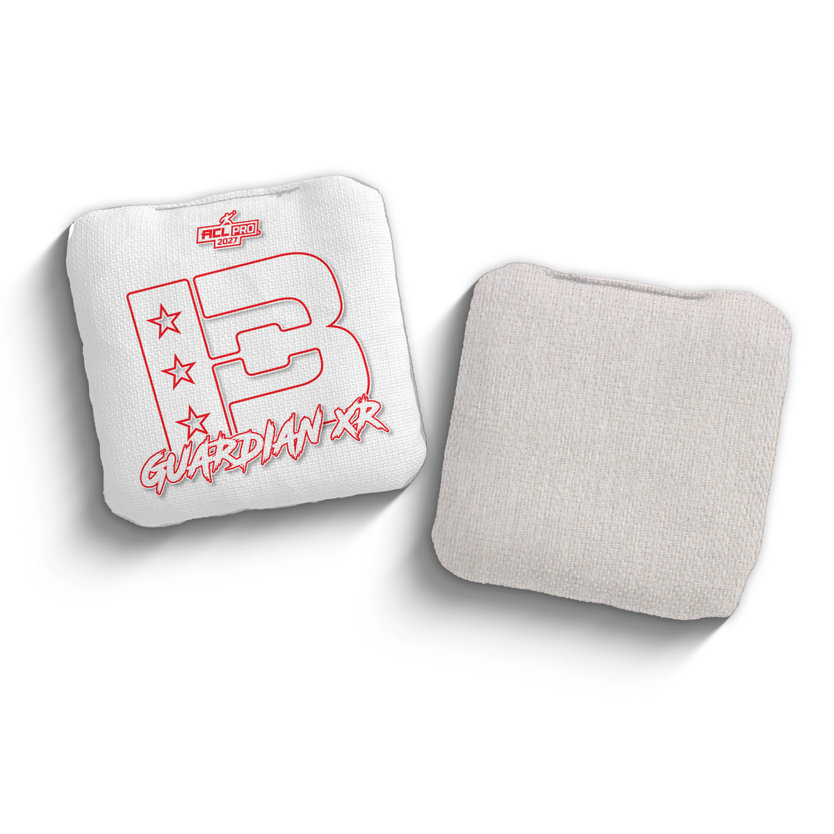 2027 Brotherhood Cornhole Guardian X White Outline Edition ACL Pro Stamped Cornhole Bags