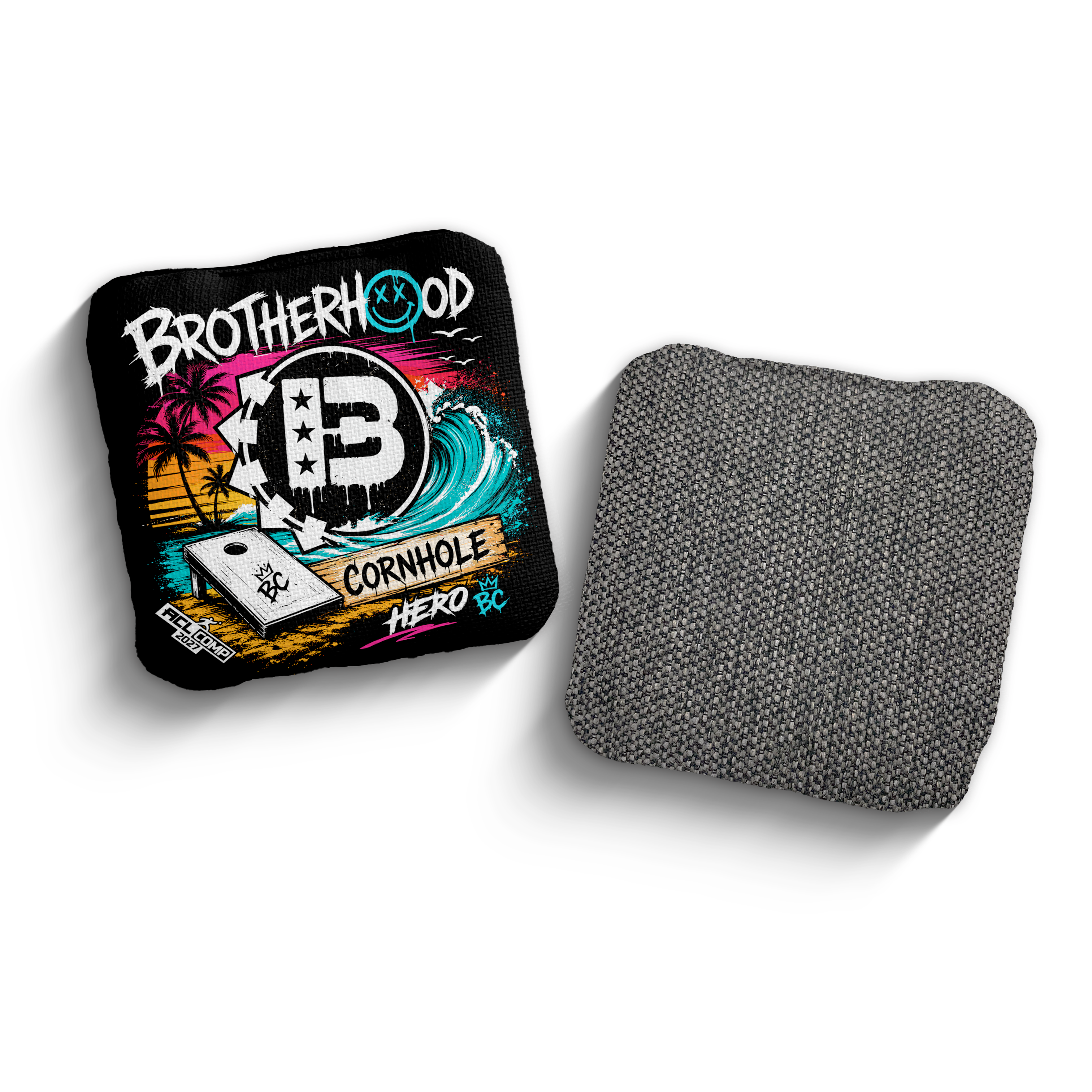 2027 Brotherhood Cornhole Hero Beach Punk Edition ACL Pro Stamped Cornhole Bags - Brotherhood Cornhole